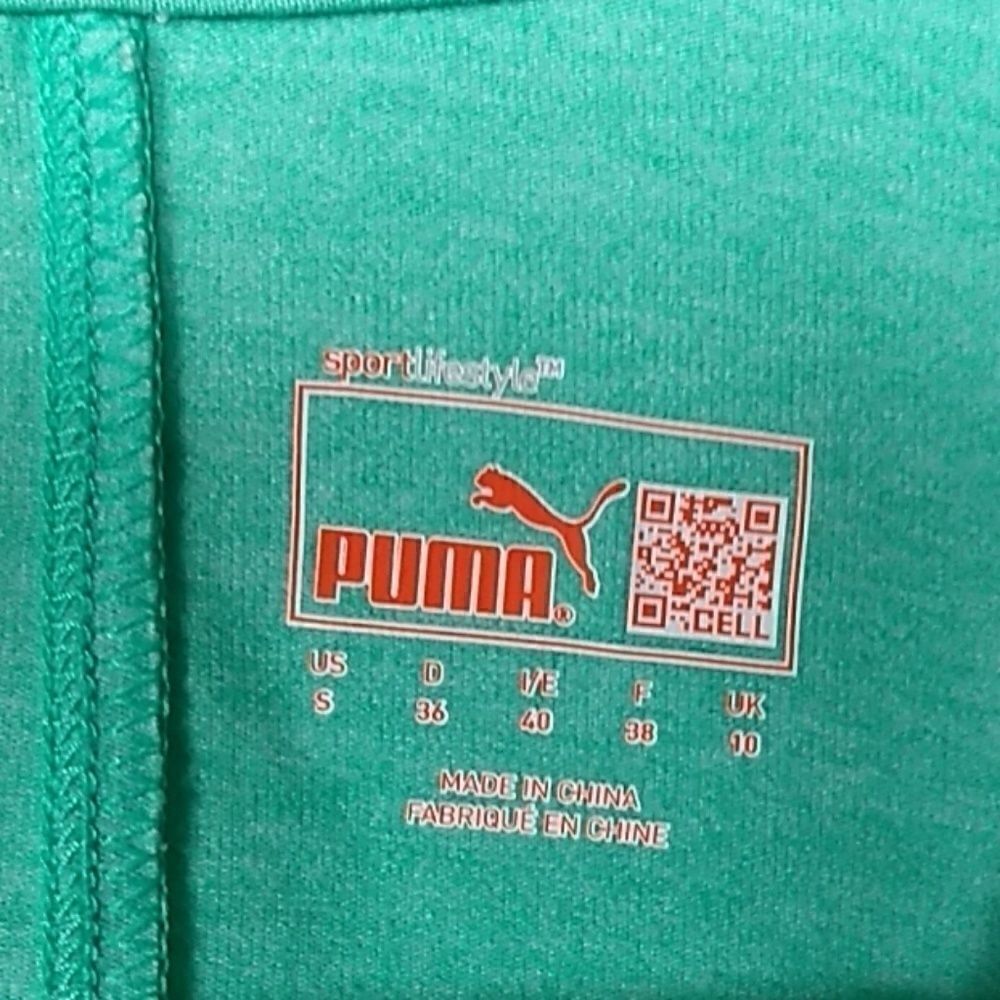 Puma Golf Jacket‎ Dry Cell Green & Teal Golf 1/2 Zip, Size - Small - Picture 8 of 8